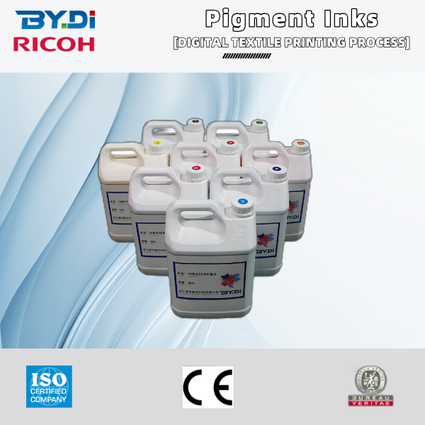 Pigment inks for digital printing machine