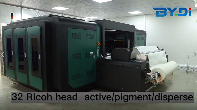 Boyin with Ricoh show: over 10000 meters/day digital ink jet printer