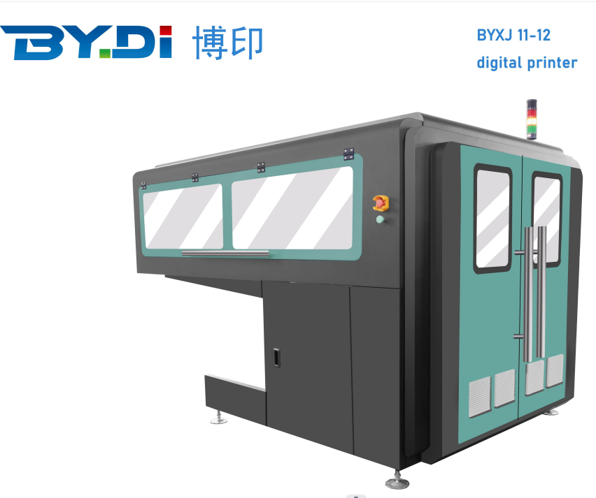 High Quality Fabric Printing Machine Price Products &ndash;  Oval Digital Inkjet Printer with 12 Pieces of Ricoh printer head &ndash; Boyin